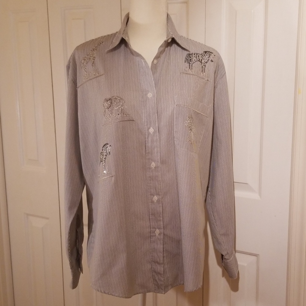 Ladies African Animal blouse